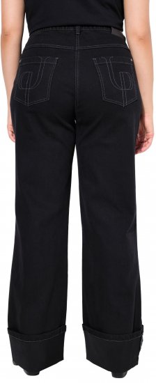 Ulla Popken Flared Leg Jeans Black - Jeans & Calças Femininas em Tamanhos Grandes – Plus Size - 