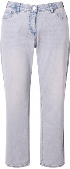 Ulla Popken Dyed Stretch Fit Boyfriend Jeans Light Light Blue Denim - Jeans & Calças Femininas em Tamanhos Grandes – Plus Size - 