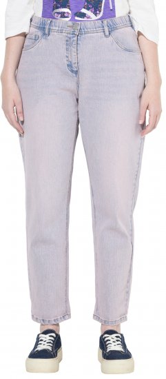 Ulla Popken Dyed Stretch Fit Boyfriend Jeans Light Light Blue Denim - Jeans & Calças Femininas em Tamanhos Grandes – Plus Size - 