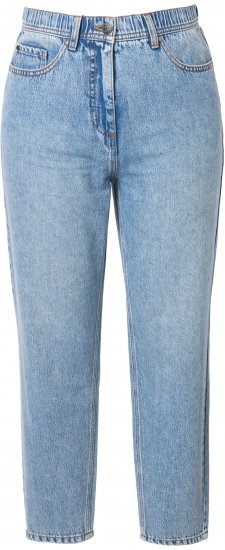 Ulla Popken Lyocell Blend Stretch Fit Jeans Mid Blue Denim - Jeans & Calças Femininas em Tamanhos Grandes – Plus Size - 