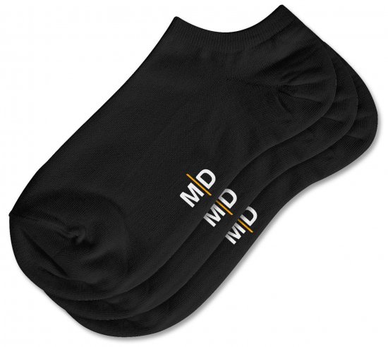 Motley Denim William Pack de 3 meias soquete Preto - Roupa Interior & natação - Roupa interior Homem Tamanhos Grandes