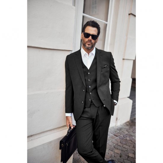 JP1880 Classic Two Button Stretch Suit Jacket Grey - Fatos - Fatos de Homem Tamanhos Grandes