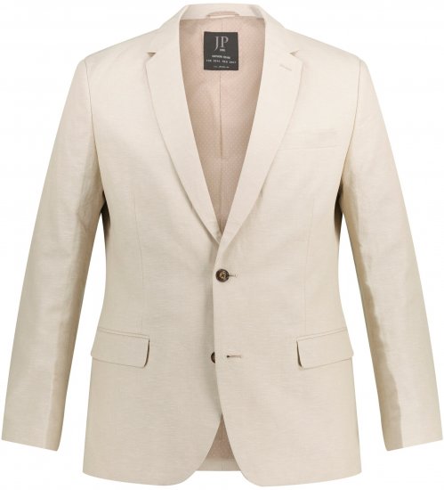 JP1880 Kos Linen Blend Jacket Sand - Fatos - Fatos de Homem Tamanhos Grandes