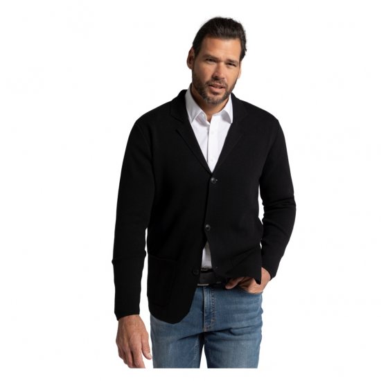 JP1880 Jacket Business Flexnamic Milano Black - Fatos - Fatos de Homem Tamanhos Grandes