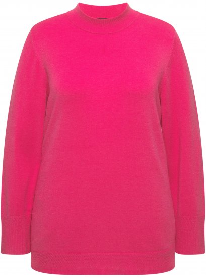 Ulla Popken Long Sleeves Mock Turtleneck Sweater Red Pink - Sweatshirts & hoodies - 