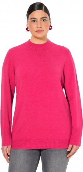 Ulla Popken Long Sleeves Mock Turtleneck Sweater Red Pink - Sweatshirts & hoodies - 