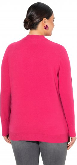 Ulla Popken Long Sleeves Mock Turtleneck Sweater Red Pink - Sweatshirts & hoodies - 