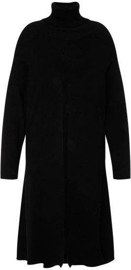 Ulla Popken Long Turtleneck Duster Sweater Black - Sweatshirts & hoodies - 