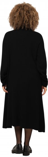 Ulla Popken Long Turtleneck Duster Sweater Black - Sweatshirts & hoodies - 