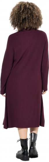 Ulla Popken Long Turtleneck Duster Sweater Plum - Sweatshirts & hoodies - 