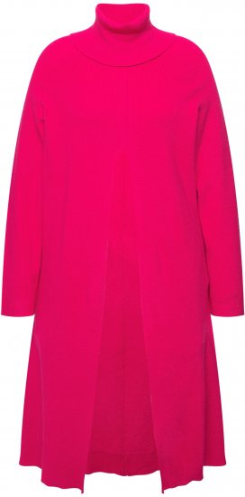 Ulla Popken Long Turtleneck Duster Sweater Red Pink - Sweatshirts & hoodies - 