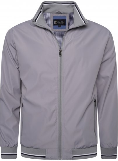 Kam jeans 444 Premium Harrington Jacket Silver - Casacos - Casacos Homem Tamanhos Grandes