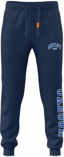 Motley Denim Munich Sweatpants Navy - Calças & calções de fato de treino - Calças de Fato de Treino Tamanhos Grandes 