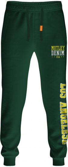 Motley Denim Pisa Sweatpants Racing Green - Calças & Calções de Fato de Treino - Calças de Fato de Treino Tamanhos Grandes 