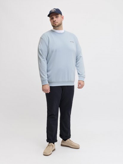 Jack & Jones Brandon Sweatshirt Blue - Sweatshirts & hoodies - Sweatshirt & Camisolas com Capuz tamanhos grandes