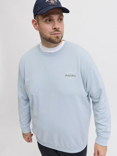 Jack & Jones Brandon Sweatshirt Blue - Sweatshirts & hoodies - Sweatshirt & Camisolas com Capuz tamanhos grandes