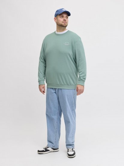 Jack & Jones Brandon Sweatshirt Turquoise - Sweatshirts & hoodies - Sweatshirt & Camisolas com Capuz tamanhos grandes