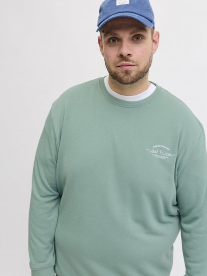 Jack & Jones Brandon Sweatshirt Turquoise - Sweatshirts & hoodies - Sweatshirt & Camisolas com Capuz tamanhos grandes