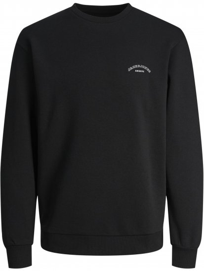 Jack & Jones College Logo Sweatshirt Black - Sweatshirts & hoodies - Sweatshirt & Camisolas com Capuz tamanhos grandes