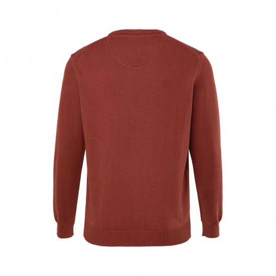 JP1880 Classic Round Neck Long Sleeve Sweater Brick Brown - Sweatshirts & hoodies - Sweatshirt & Camisolas com Capuz tamanhos grandes