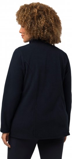 Ulla Popken Modular Fleece Zip Front Jacket Navy - Sweatshirts & hoodies - 