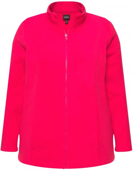 Ulla Popken Modular Fleece Zip Front Jacket Magenta - Sweatshirts & hoodies - 