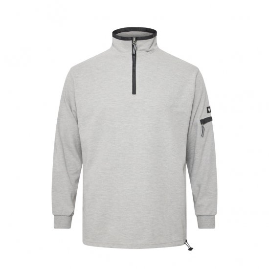 North Latitude Ottoman Sweatshirt Mid Grey - Sweatshirts & hoodies - Sweatshirt & Camisolas com Capuz tamanhos grandes