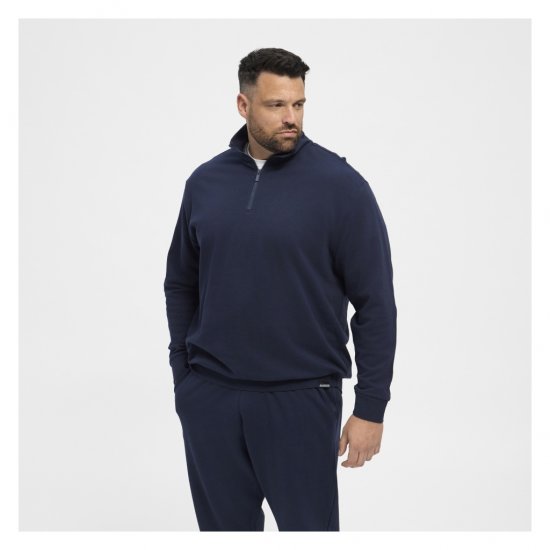 North Latitude Half-Zip Sweatshirt Navy Blue - Sweatshirts & hoodies - Sweatshirt & Camisolas com Capuz tamanhos grandes