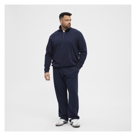 North Latitude Half-Zip Sweatshirt Navy Blue - Sweatshirts & hoodies - Sweatshirt & Camisolas com Capuz tamanhos grandes