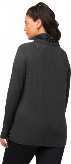 Ulla Popken Sweatshirt with Gaiter Black - Sweatshirts & hoodies - 