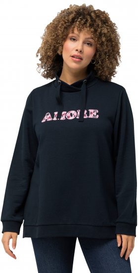 Ulla Popken Amore Sweatshirt Navy - Sweatshirts & hoodies - 