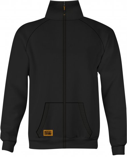 Motley Denim London Sweatshirt Black - Sweatshirts & hoodies - Sweatshirt & Camisolas com Capuz tamanhos grandes