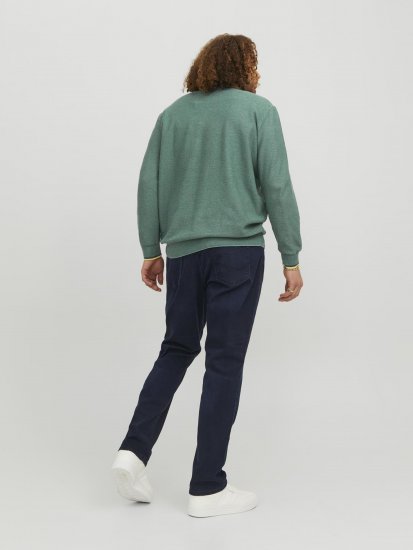 Jack & Jones Logan Spring Knitted Pillover Grey - Sweatshirts & hoodies - Sweatshirt & Camisolas com Capuz tamanhos grandes
