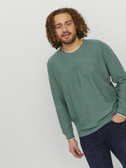 Jack & Jones Logan Spring Knitted Pillover Grey - Sweatshirts & hoodies - Sweatshirt & Camisolas com Capuz tamanhos grandes