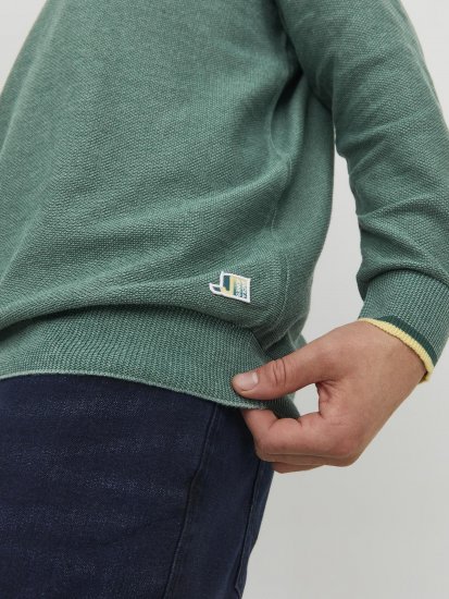 Jack & Jones Logan Spring Knitted Pillover Grey - Sweatshirts & hoodies - Sweatshirt & Camisolas com Capuz tamanhos grandes