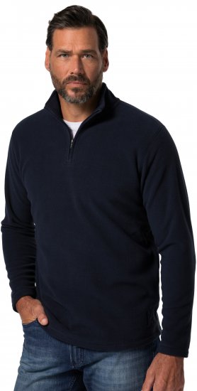 JP1880 Fleece Half-Zip Ultralight Navy - Sweatshirts & hoodies - Sweatshirt & Camisolas com Capuz tamanhos grandes