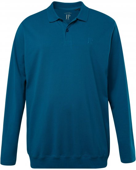 JP1880 Polo Shirt Long Sleeve Blue - Pólos - Pólos Tamanhos Grandes Homem