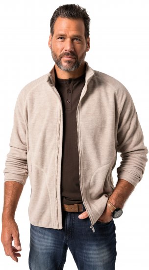 JP1880 Fleece Jacket Stand-up Collar Dusty Pink - Roupa desportiva & Outdoor - Roupa Desportiva Tamanhos Grandes