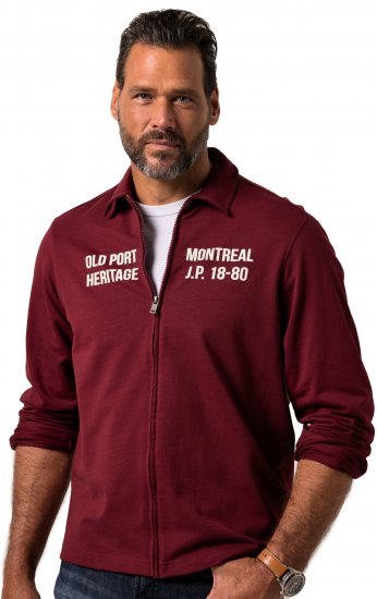 JP1880 Sweatshirt Long Sleeve Boxy Fit Red - Sweatshirts & hoodies - Sweatshirt & Camisolas com Capuz tamanhos grandes