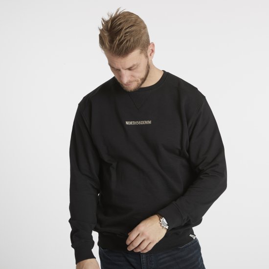 North Latitude Denim Logo Sweatshirt Black TALL - TALL camisolas - 