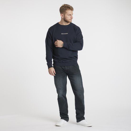 North Latitude Denim Logo Sweatshirt Navy Blue TALL - TALL camisolas - 