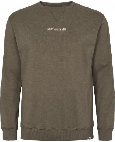North Latitude Denim Logo Sweatshirt Dusty Olive Green TALL - TALL camisolas - Sweatshirts TALL para Homem Alto