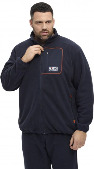 North Latitude 53142 Soft Fleece Jacket Dark Navy - Sweatshirts & hoodies - Sweatshirt & Camisolas com Capuz tamanhos grandes