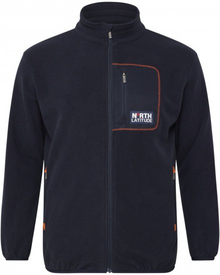 North Latitude 53142 Soft Fleece Jacket Dark Navy - Sweatshirts & hoodies - Sweatshirt & Camisolas com Capuz tamanhos grandes