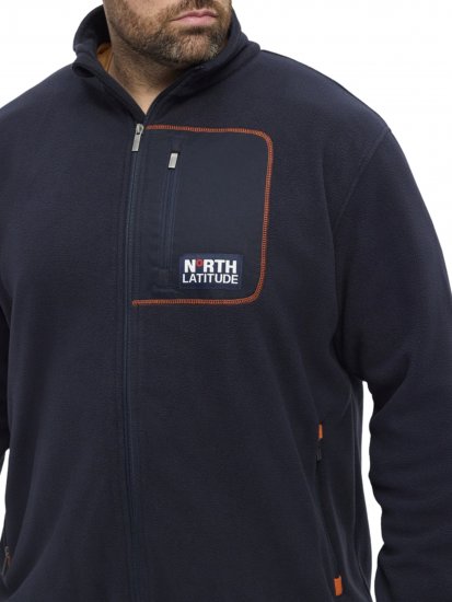 North Latitude 53142 Soft Fleece Jacket Dark Navy - Sweatshirts & hoodies - Sweatshirt & Camisolas com Capuz tamanhos grandes