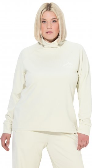Ulla Popken Antibacterial Sporty Fit Sweatshirt Taupe - Sweatshirts & hoodies - 