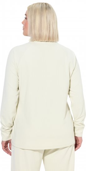 Ulla Popken Antibacterial Sporty Fit Sweatshirt Taupe - Sweatshirts & hoodies - 