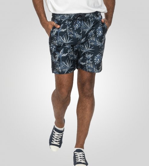 D555 Cleethorpes Hawaii Printed Swimshorts Navy - Roupa de banho - Calções de Banho Homem Tamanhos Grandes