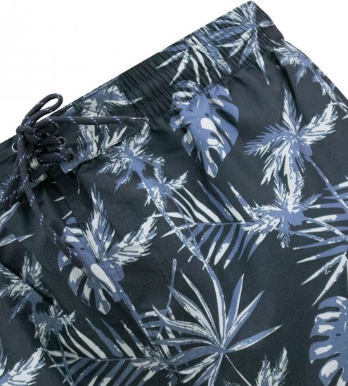 D555 Cleethorpes Hawaii Printed Swimshorts Navy - Roupa de banho - Calções de Banho Homem Tamanhos Grandes
