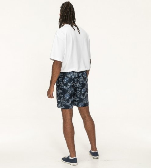 D555 Cleethorpes Hawaii Printed Swimshorts Navy - Roupa de banho - Calções de Banho Homem Tamanhos Grandes